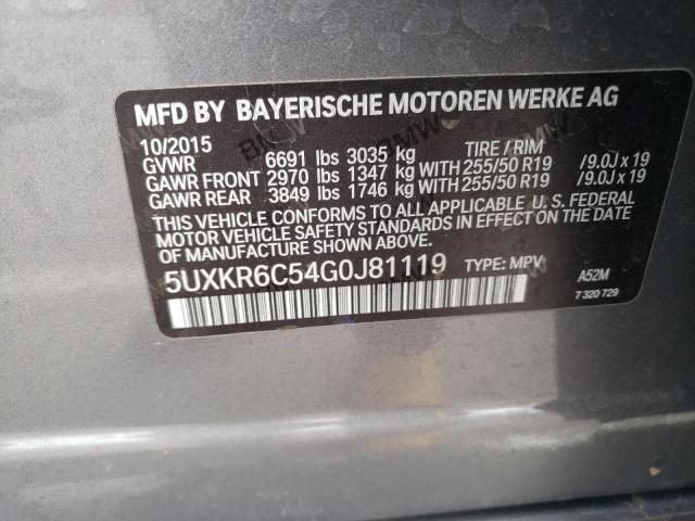 Photo 12 VIN: 5UXKR6C54G0J81119 - BMW X5 