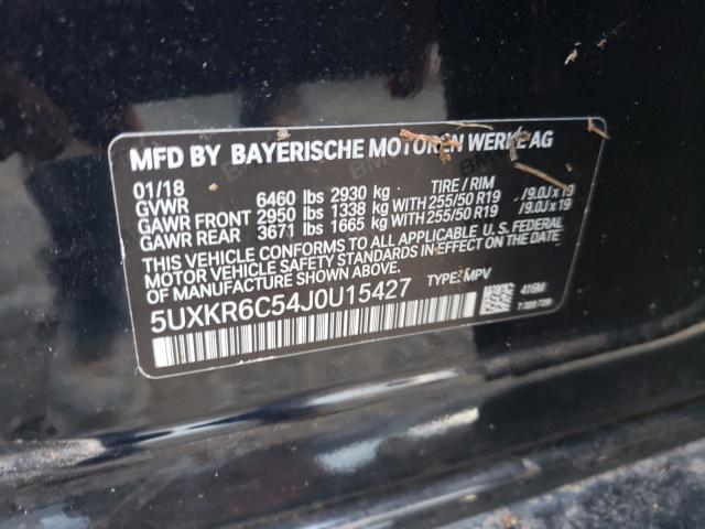 Photo 9 VIN: 5UXKR6C54J0U15427 - BMW X5 XDRIVE5 