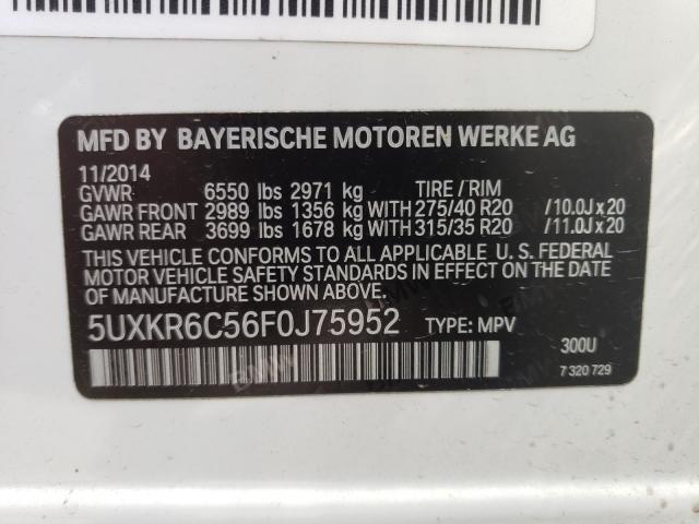 Photo 9 VIN: 5UXKR6C56F0J75952 - BMW X5 XDRIVE5 