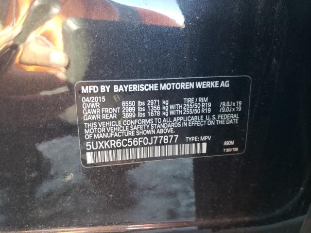 Photo 9 VIN: 5UXKR6C56F0J77877 - BMW X5 XDRIVE5 