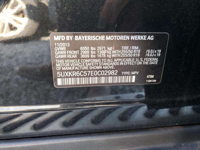 Photo 11 VIN: 5UXKR6C57E0C02982 - BMW X5 XDRIVE5 