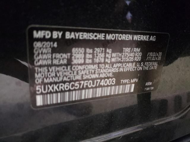 Photo 9 VIN: 5UXKR6C57F0J74003 - BMW X5 XDRIVE5 