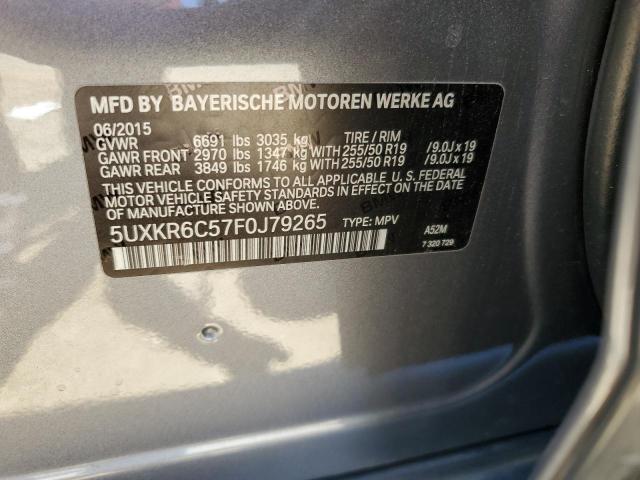 Photo 12 VIN: 5UXKR6C57F0J79265 - BMW X5 XDRIVE5 