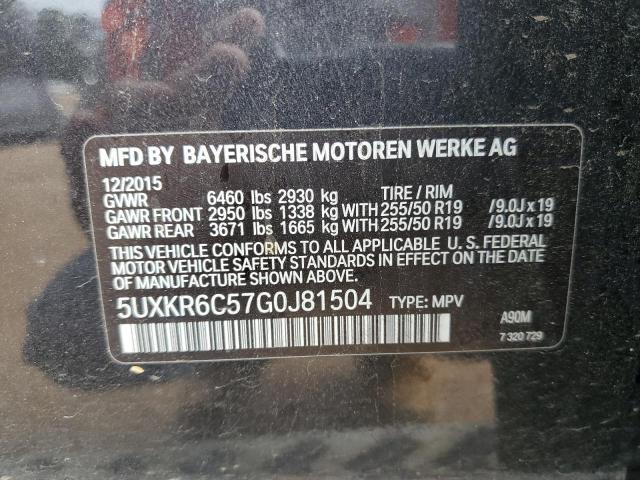 Photo 12 VIN: 5UXKR6C57G0J81504 - BMW X5 XDRIVE5 