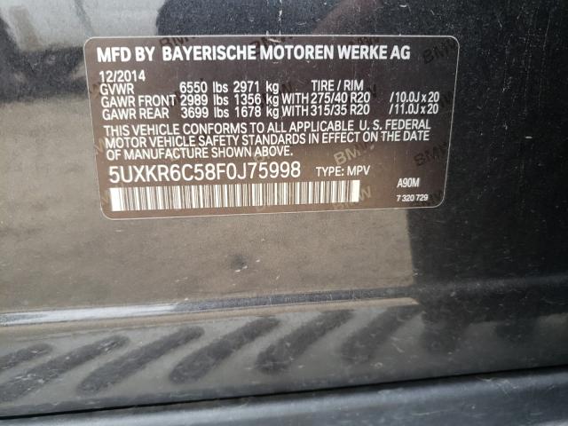 Photo 9 VIN: 5UXKR6C58F0J75998 - BMW X5 M50I 