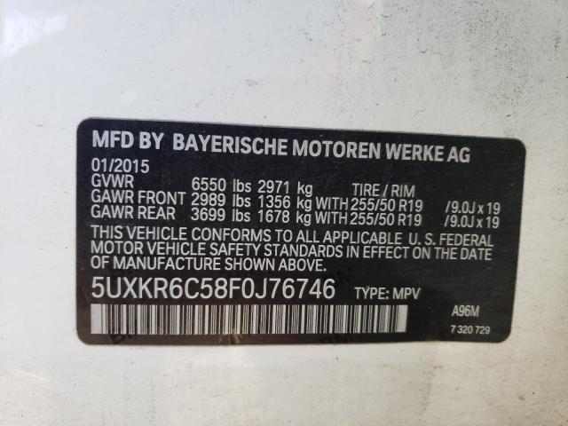 Photo 11 VIN: 5UXKR6C58F0J76746 - BMW X5 XDRIVE5 