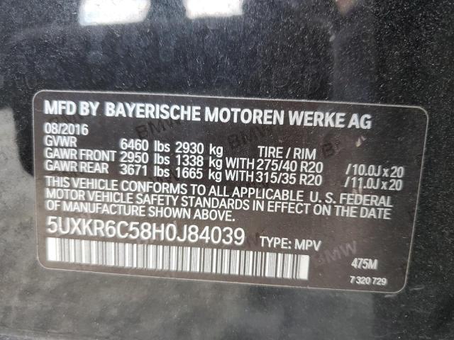 Photo 12 VIN: 5UXKR6C58H0J84039 - BMW X5 XDRIVE5 