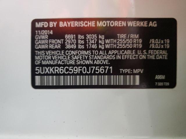 Photo 12 VIN: 5UXKR6C59F0J75671 - BMW X5 XDRIVE5 