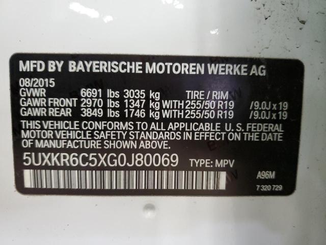 Photo 12 VIN: 5UXKR6C5XG0J80069 - BMW X5 XDRIVE5 