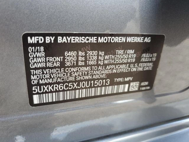 Photo 12 VIN: 5UXKR6C5XJ0U15013 - BMW X5 XDRIVE5 