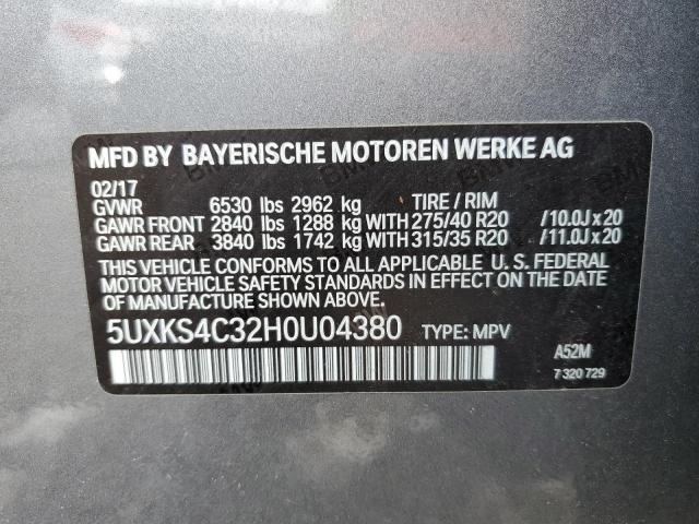 Photo 12 VIN: 5UXKS4C32H0U04380 - BMW X5 