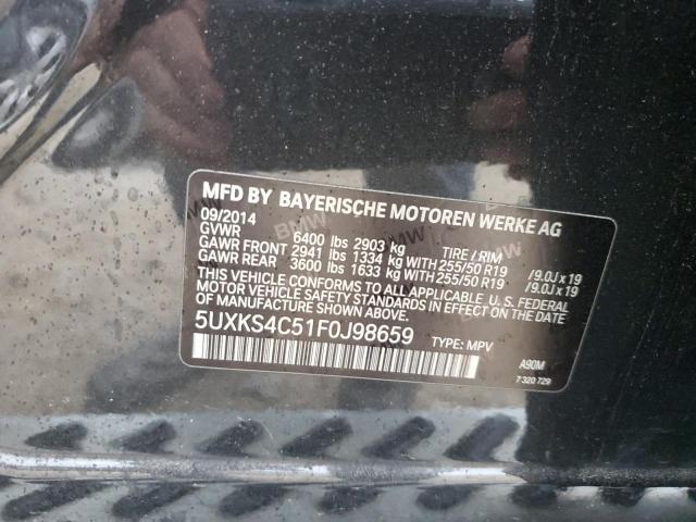 Photo 12 VIN: 5UXKS4C51F0J98659 - BMW X5 XDRIVE3 