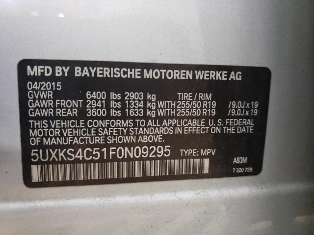 Photo 11 VIN: 5UXKS4C51F0N09295 - BMW X5 