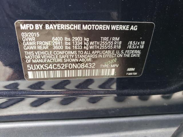 Photo 12 VIN: 5UXKS4C52F0N08432 - BMW X5 