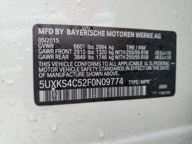 Photo 13 VIN: 5UXKS4C52F0N09774 - BMW X5 