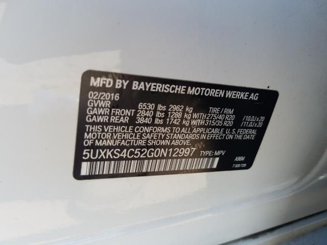 Photo 9 VIN: 5UXKS4C52G0N12997 - BMW X5 