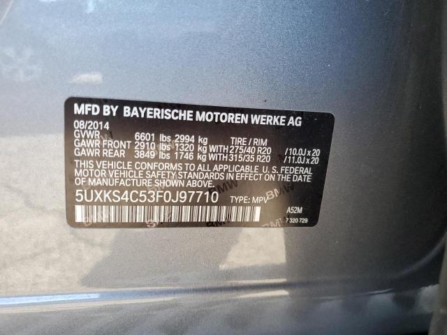 Photo 12 VIN: 5UXKS4C53F0J97710 - BMW X5 XDRIVE3 