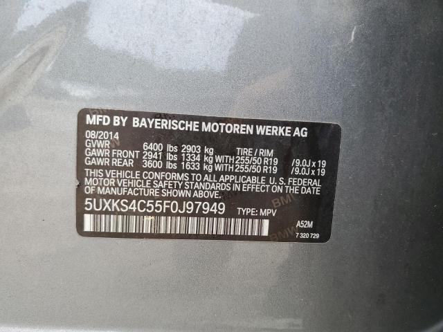 Photo 13 VIN: 5UXKS4C55F0J97949 - BMW X5 