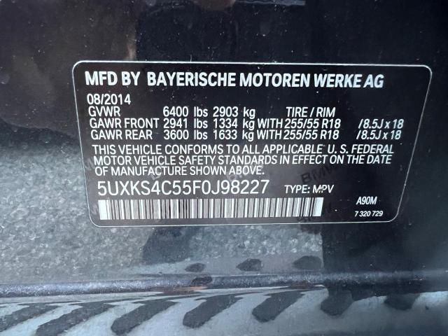 Photo 9 VIN: 5UXKS4C55F0J98227 - BMW X5 XDRIVE3 