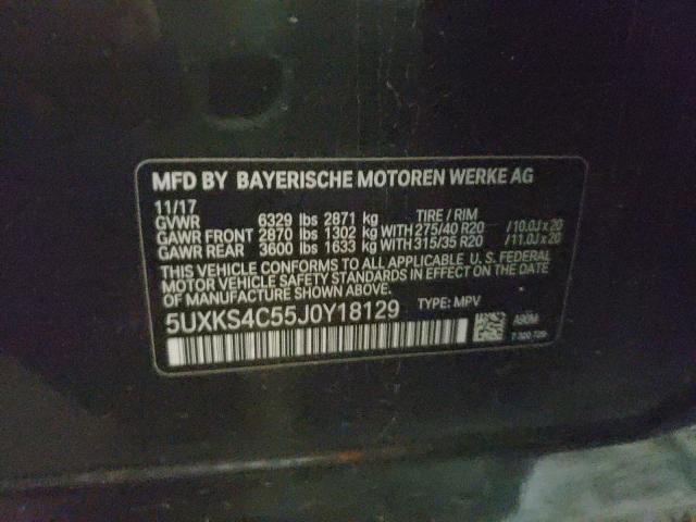 Photo 9 VIN: 5UXKS4C55J0Y18129 - BMW X5 XDRIVE3 