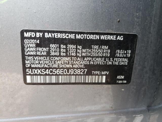 Photo 12 VIN: 5UXKS4C56E0J93827 - BMW X5 