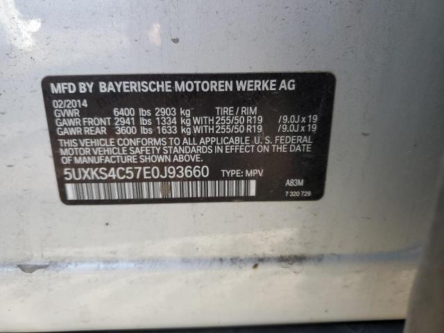 Photo 12 VIN: 5UXKS4C57E0J93660 - BMW X5 