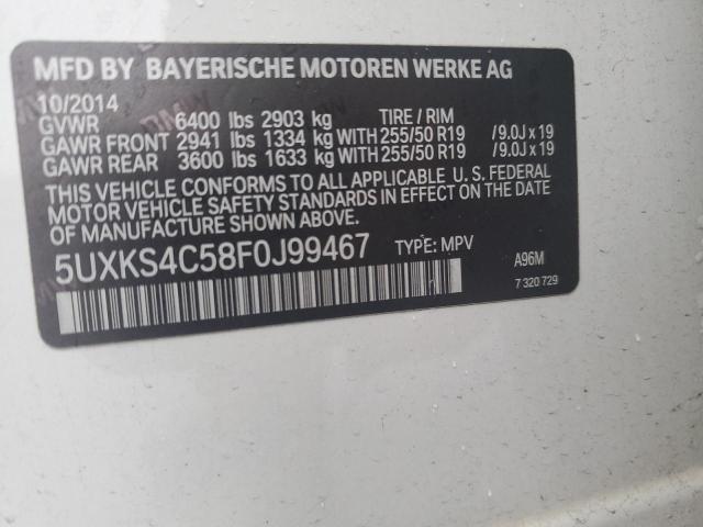 Photo 11 VIN: 5UXKS4C58F0J99467 - BMW X5 