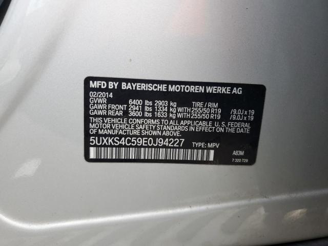 Photo 12 VIN: 5UXKS4C59E0J94227 - BMW X5 XDRIVE3 