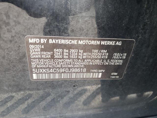 Photo 12 VIN: 5UXKS4C59F0J98618 - BMW X5 