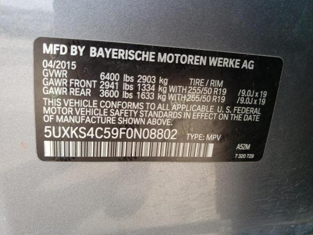 Photo 11 VIN: 5UXKS4C59F0N08802 - BMW X5 