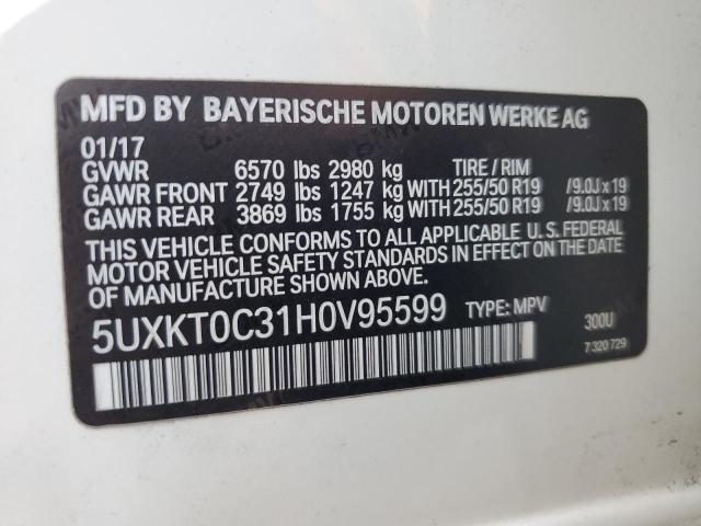 Photo 12 VIN: 5UXKT0C31H0V95599 - BMW X5 XDR40E 