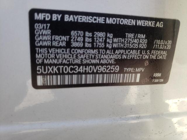 Photo 11 VIN: 5UXKT0C34H0V96259 - BMW X5 XDR40E 