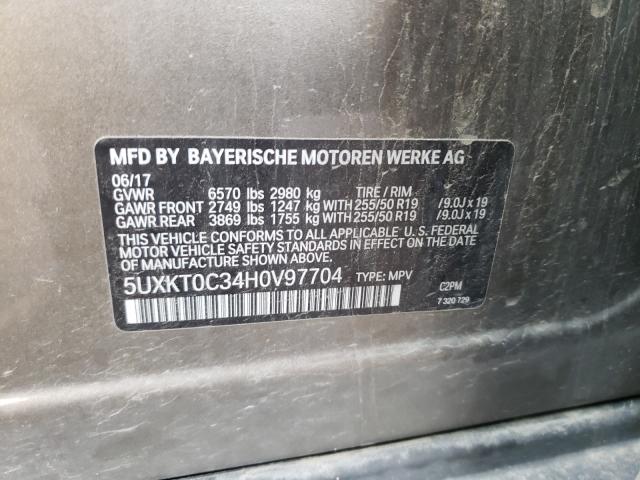 Photo 9 VIN: 5UXKT0C34H0V97704 - BMW X5 XDR40E 