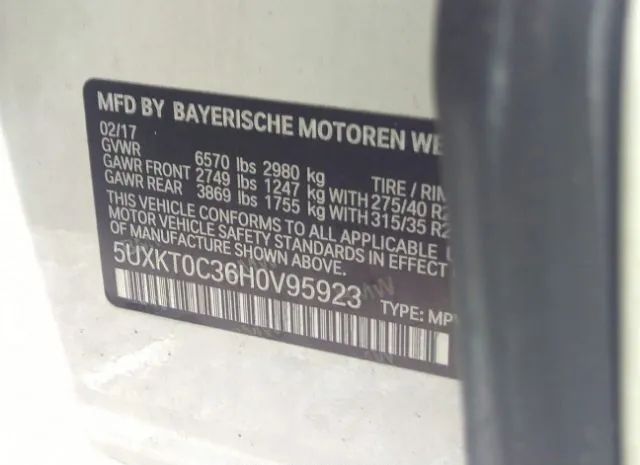 Photo 8 VIN: 5UXKT0C36H0V95923 - BMW X5 