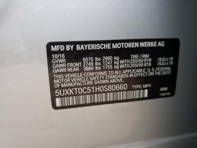 Photo 12 VIN: 5UXKT0C51H0S80660 - BMW X5 XDR40E 