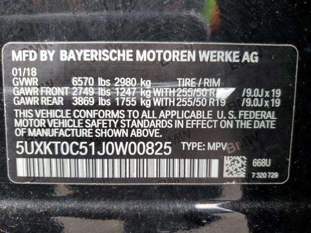 Photo 12 VIN: 5UXKT0C51J0W00825 - BMW X5 XDR40E 