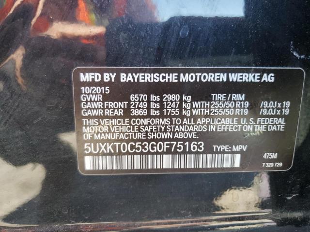 Photo 12 VIN: 5UXKT0C53G0F75163 - BMW X5 XDR40E 