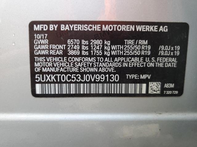 Photo 12 VIN: 5UXKT0C53J0V99130 - BMW X5 XDR40E 