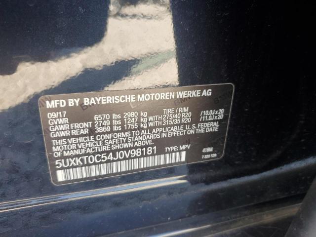 Photo 12 VIN: 5UXKT0C54J0V98181 - BMW X5 XDR40E 