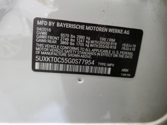 Photo 12 VIN: 5UXKT0C55G0S77954 - BMW X5 XDR40E 