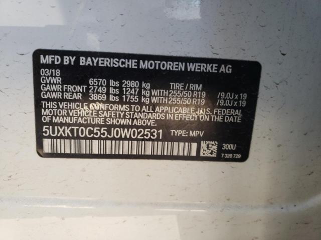 Photo 11 VIN: 5UXKT0C55J0W02531 - BMW X5 XDR40E 