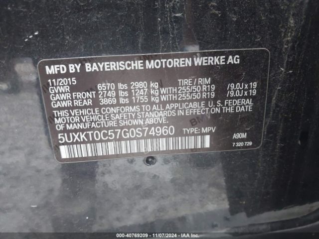 Photo 8 VIN: 5UXKT0C57G0S74960 - BMW X5 