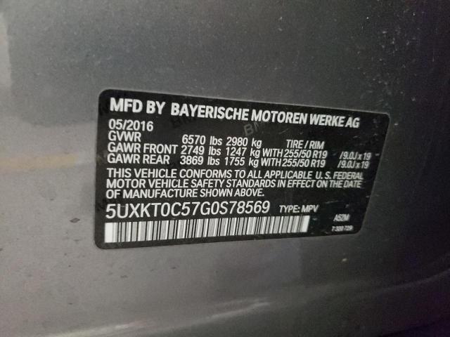 Photo 9 VIN: 5UXKT0C57G0S78569 - BMW X5 XDR40E 