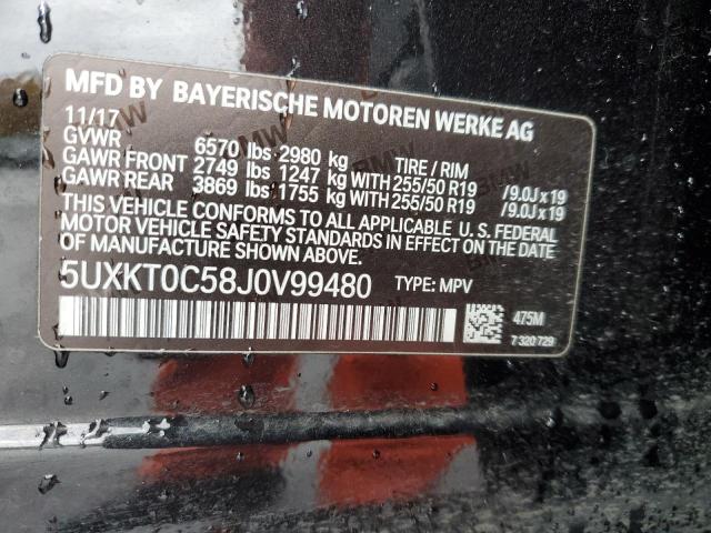 Photo 12 VIN: 5UXKT0C58J0V99480 - BMW X5 XDR40E 