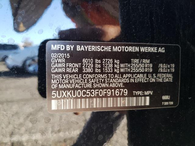 Photo 9 VIN: 5UXKU0C53F0F91679 - BMW X6 SDRIVE3 