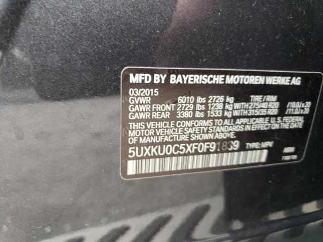 Photo 12 VIN: 5UXKU0C5XF0F91839 - BMW X6 SDRIVE3 