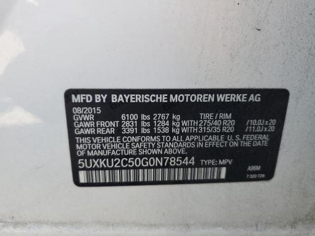 Photo 12 VIN: 5UXKU2C50G0N78544 - BMW X6 XDRIVE3 