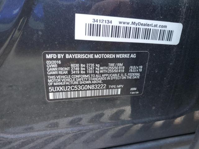 Photo 12 VIN: 5UXKU2C53G0N83222 - BMW X6 XDRIVE3 