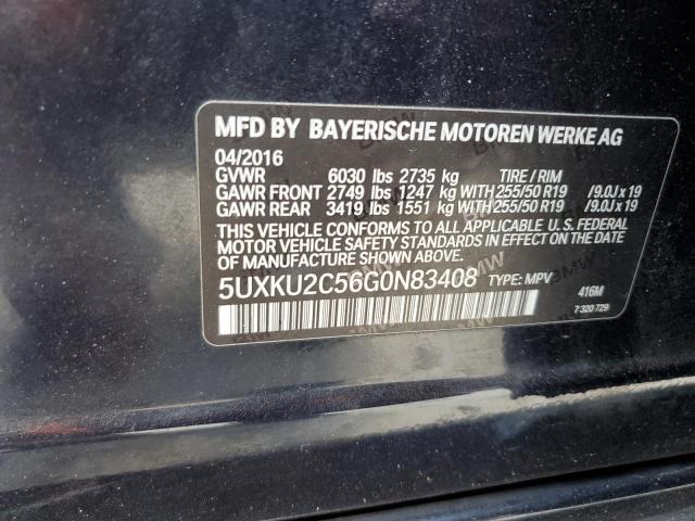 Photo 12 VIN: 5UXKU2C56G0N83408 - BMW X6 