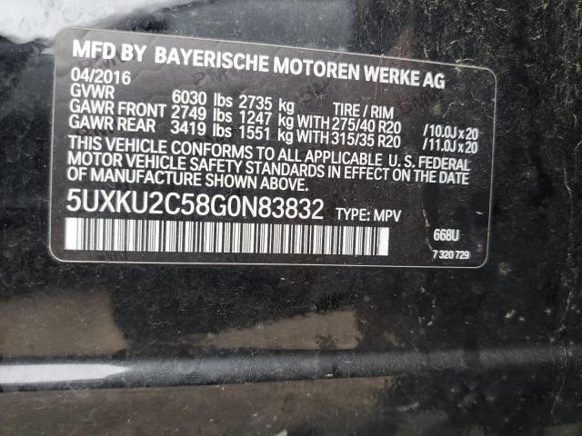 Photo 12 VIN: 5UXKU2C58G0N83832 - BMW X6 XDRIVE3 